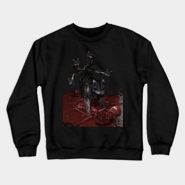 Wolfling Crewneck Sweatshirt by JerryLangdon